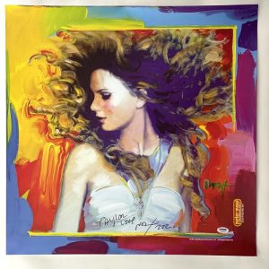 PETER MAX SIGNED AUTOGRAPH LE TAYLOR SWIFT FEARLESS POSTER PRINT - VERY RARE PSA