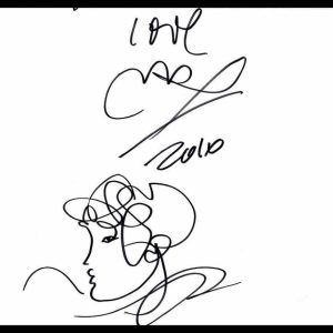 PETER MAX SIGNED AUTOGRAPH HAND DRAWN ORIGINAL ART SKETCH - RARE 1/1 POP ART