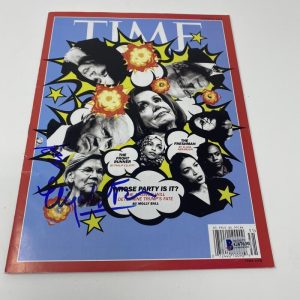 PRESIDENT JOE BIDEN SIGNED AUTOGRAPH TIME MAGAZINE W/ ELIZABETH WARREN BECKETT
