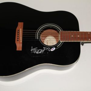 KT TUNSTALL SIGNED AUTOGRAPH GIBSON EPIPHONE ACOUSTIC GUITAR - TIGER SUIT PSA