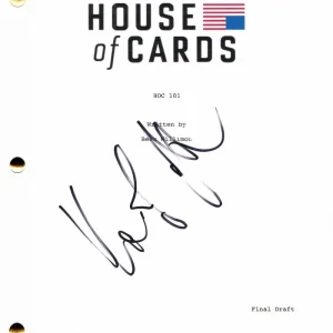 KATE MARA SIGNED AUTOGRAPH HOUSE OF CARDS FULL PILOT SCRIPT -RARE FULL SIGNATURE