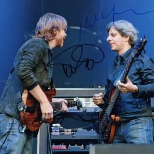 TREY ANASTASIO & MIKE GORDON DUAL SIGNED AUTOGRAPH 8X10 PHOTO - PHISH, FARMHOUSE