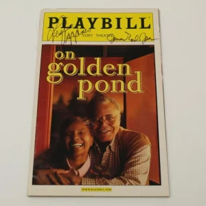 JAMES EARL JONES & L UGGAMS SIGNED AUTOGRAPH "ON GOLDEN POND" BROADWAY PLAYBILL