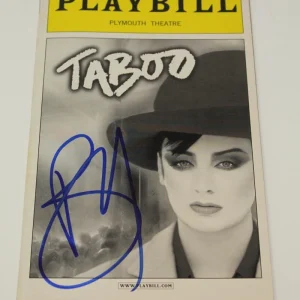 BOY GEORGE SIGNED AUTOGRAPH "TABOO" ORIGINAL BROADWAY PLAYBILL - CULTURE CLUB