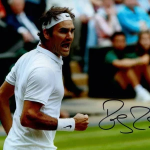 ROGER FEDERER SIGNED AUTOGRAPH 8X10 PHOTO - GREATEST OF ALL TIME, TENNIS LEGEND