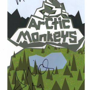 ALEX TURNER & MATT HELDERS SIGNED AUTOGRAPH ARCTIC MONKEYS 8x10 CONCERT POSTER
