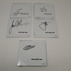 WHY DON'T WE BAND COMPLETE SET OF "FALLIN" SIGNED AUTOGRAPH CD SINGLES - RARE!!