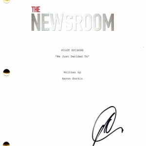 OLIVIA MUNN SIGNED AUTOGRAPH THE NEWSROOM FULL PILOT SCRIPT - AARON SORKIN DRAMA