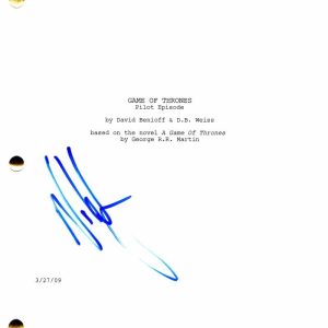 NIKOLAJ COSTER-WALDAU SIGNED AUTOGRAPH GAME OF THRONES FULL PILOT SCRIPT - STUD