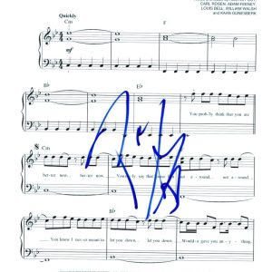 POST MALONE SIGNED AUTOGRAPH "BETTER NOW" SHEET MUSIC - HOLLYWOOD'S BLEEDING