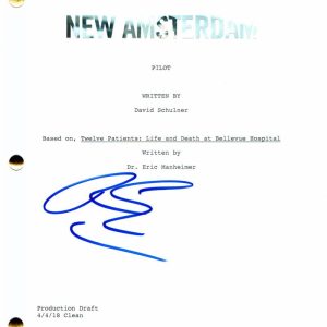 RYAN EGGOLD SIGNED AUTOGRAPH "NEW AMSTERDAM" FULL PILOT SCRIPT - BLACKLIST STUD