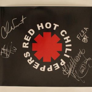 RED HOT CHILI PEPPERS SIGNED AUTOGRAPH 16X20 POSTER PHOTO ANTHONY KIEDIS +3 PSA