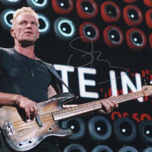 STING SIGNED AUTOGRAPH 11X14 PHOTO - THE POLICE STUD, ZENYATTA MONDATTA, JSA