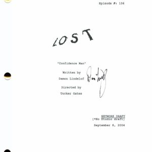 DAMON LINDELOF SIGNED AUTOGRAPH LOST EPISODE SCRIPT - JJ ABRAMS EVANGELINE LILLY