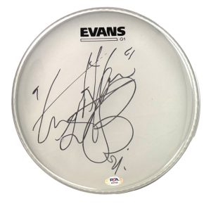 Charlie Watts The Rolling Stones Signed Autograph 10" Clear Drumhead w/ PSA COA