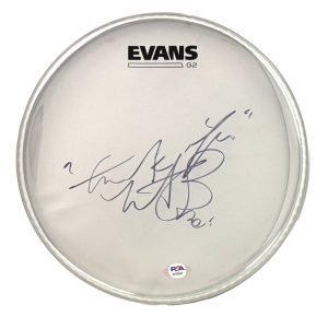 Charlie Watts The Rolling Stones Signed Autograph 10" Clear Drumhead - PSA COA