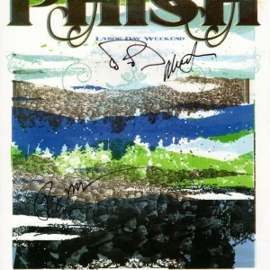 TREY ANASTASIO, MIKE, PAGE SIGNED AUTOGRAPH COLORADO PHISH CONCERT TOUR POSTER