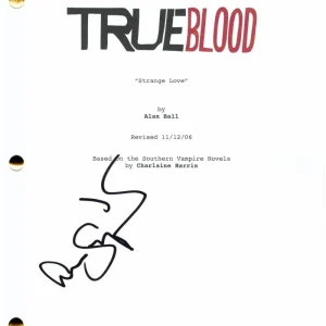 ALEXANDER SKARSGARD SIGNED AUTOGRAPH TRUE BLOOD FULL PILOT SCRIPT - TARZAN RARE!