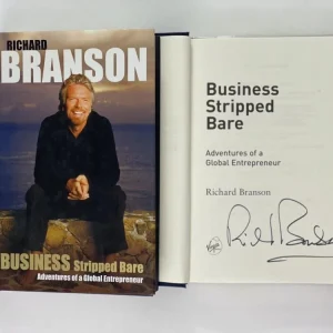 RICHARD BRANSON SIGNED AUTOGRAPH "BUSINESS STRIPPED BARE" BOOK - VIRGIN GALACTIC