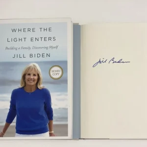 FIRST LADY JILL BIDEN SIGNED AUTOGRAPH "WHERE THE LIGHT ENTERS" BOOK JOE W/ ACOA