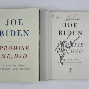 PRESIDENT JOE BIDEN & JILL BIDEN SIGNED AUTOGRAPH "PROMISE ME, DAD" BOOK - ACOA