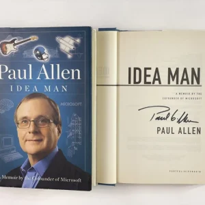 PAUL ALLEN SIGNED AUTOGRAPH "IDEA MAN" BOOK - MICROSOFT CO-FOUNDER, VERY RARE!!