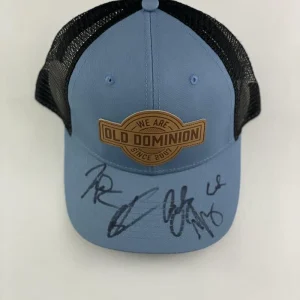 OLD DOMINION SIGNED AUTOGRAPH BASEBALL HAT CAP - TREVOR ROSEN, MATTHEW RAMSEY +3