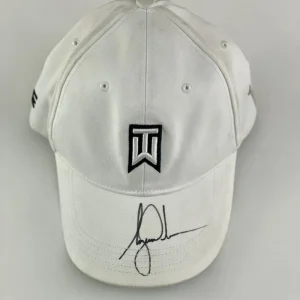 TIGER WOODS SIGNED AUTOGRAPH TW NIKE HAT - MASTERS LEGEND, GOLF GOAT RARE!! JSA