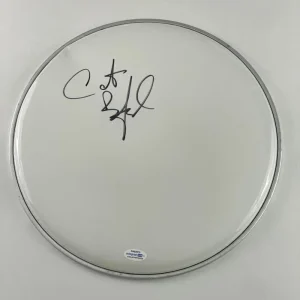 CARTER BEAUFORD SIGNED AUTOGRAPH 12" DRUMHEAD DAVE MATTHEWS BAND - W/ ACOA