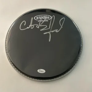 CARTER BEAUFORD SIGNED AUTOGRAPH 10" BLACK DRUMHEAD DAVE MATTHEWS BAND - JSA