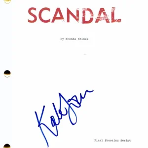 KATIE LOWES SIGNED AUTOGRAPH SCANDAL PILOT SCRIPT - KERRY WASHINGTON, VERY RARE!