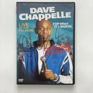 DAVE CHAPPELLE SIGNED AUTOGRAPH FOR WHAT IT'S WORTH DVD - COMEDY, VERY RARE!