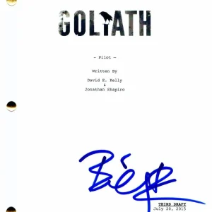 BILLY BOB THORNTON SIGNED AUTOGRAPH GOLIATH PILOT SCRIPT - SLING BLADE, FARGO