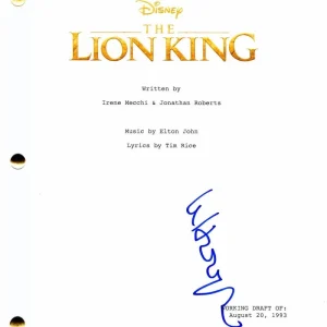 WHOOPI GOLDBERG SIGNED AUTOGRAPH THE LION KING MOVIE SCRIPT - THE COLOR PURPLE