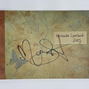 MIRANDA LAMBERT SIGNED AUTOGRAPH 2005 MEMORIES ALBUM INSERT PHOTO BOOK - W/ JSA