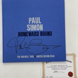 PAUL SIMON SIGNED AUTOGRAPH HOMEWARD BOUND FAREWELL TOUR BOOK LE FOLIO #141/200