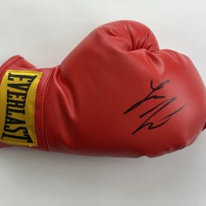 LOGAN PAUL SIGNED AUTOGRAPH RED EVERLAST BOXING GLOVE - MAYWEATHER VS PAUL JSA