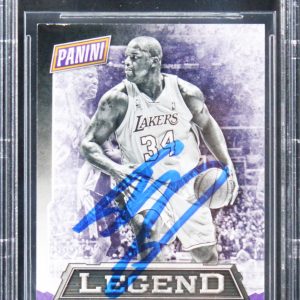 Shaquille O'Neal Signed 2016 National Convention Legends #LEG3 Card BAS Slabbed