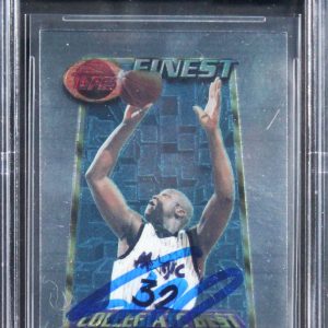 Magic Shaquille O'Neal Signed 1994 Finest #280 Card Auto Graded 10! BAS Slabbed