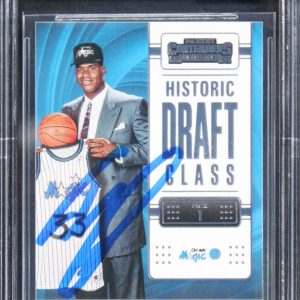 Shaq O'Neal Signed 2022 Panini Contenders Historic DC #1 Card Auto 10! BAS Slab