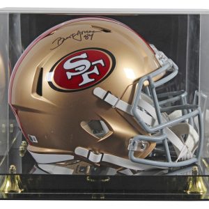 49ers Brent Jones Signed Full Size Speed Rep Helmet W/ Case BAS Witnessed
