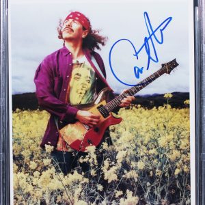 Carlos Santana Authentic Signed 8x10 Vertical Color Photo BAS Slabbed