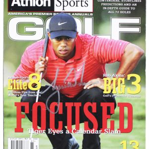 Tiger Woods Authentic Signed 2008 Athlon Sports Golf Magazine BAS #AE13983