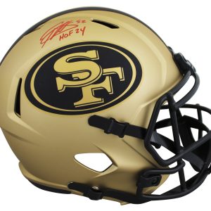 49ers Patrick Willis "HOF 24" Signed Rave Full Size Speed Rep Helmet BAS Witness