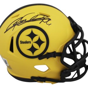 Steelers Rod Woodson Authentic Signed Rave Speed Mini Helmet BAS Witnessed