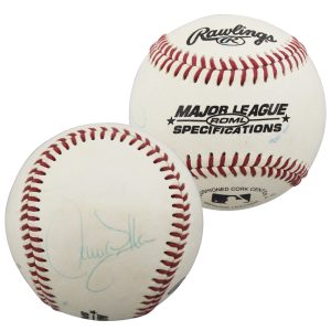 Yankees Larry Walker Authentic Signed Rawlings Baseball Autographed BAS #BU64226