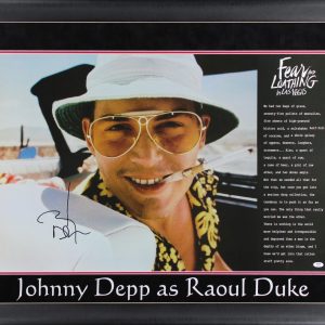 Johnny Depp Fear And Loathing In Las Vegas Signed 24x36 Framed Poster PSA Holo