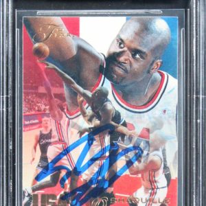 Magic Shaquille O'Neal Signed 1994 Flair USA #79 Card Auto 10! BAS Slabbed