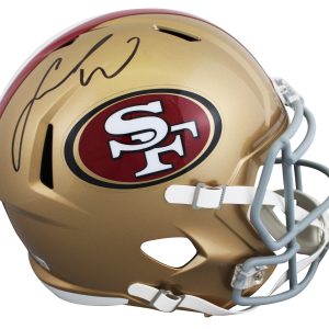 49ers Fred Warner Authentic Signed Full Size Speed Rep Helmet Autographed BAS