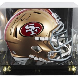 49ers Fred Warner Authentic Signed Full Size Speed Rep w/ Case Helmet BAS